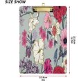 thumbnail image 2 of FMSHPON Floral Pattern Clipboard Hardboard Wood Nursing Clip Board and Pull for Standard A4 Letter 13x9 inches, 2 of 7