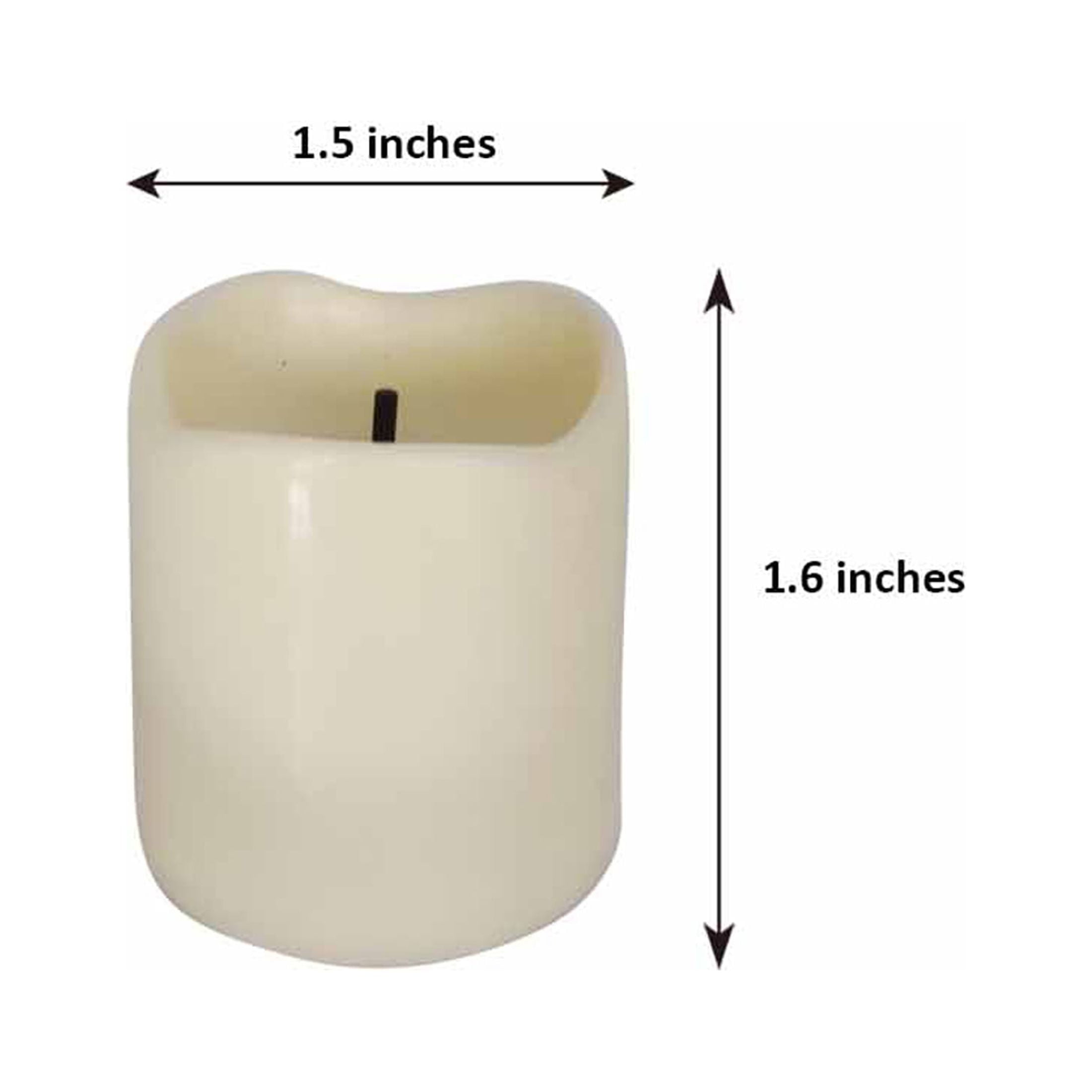 Mainstays Unscented Flameless LED Votives, Ivory, 12 Count