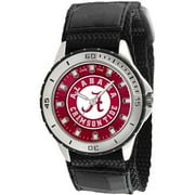 NCAA Men's University of Alabama Crimson Tide Veteran Series Watch, Black Velcro Strap