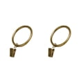 thumbnail image 3 of jesticaly 10 Pcs Rustproof Curtain Rings Home Decoration Shower Curtain Rings Clamps Drapery Clips Bath Curtain Rod Clips Window Accessoy Green bronze color 3.5mm*35mm 2Set, 3 of 6