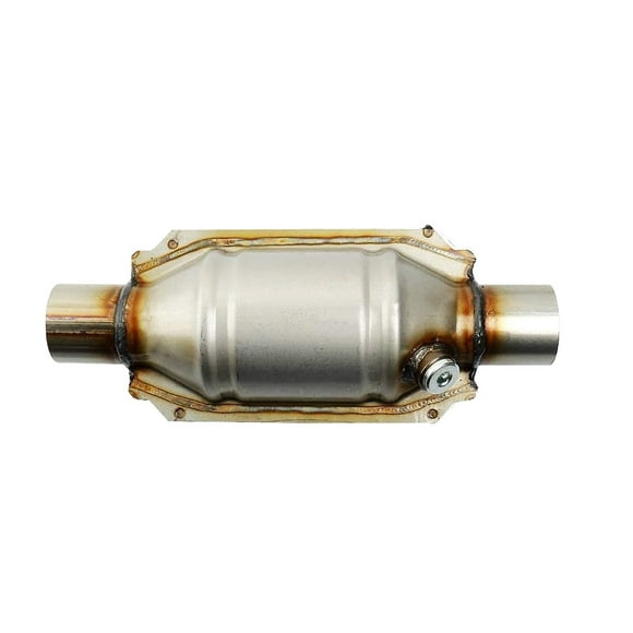Inlet/Outlet Universal Catalytic Converter, with O2 Port & Heat Shield 53004 Car Stainless Steel Catalytic Converter