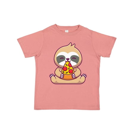 

Inktastic Sloth Pizza Boys or Girls Toddler T-Shirt