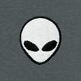 thumbnail image 2 of Dalix Lil Alien Relaxed Heavy Cotton Short Sleeve Summer Tee Mens in Space Gray 3XL XXX-Large, 2 of 5