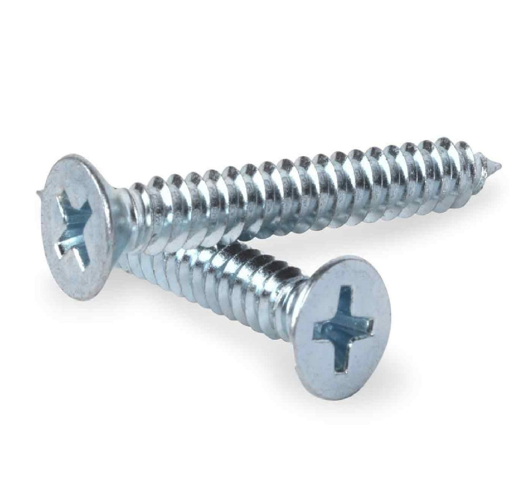 (7 pack) Hillman Sheet Metal Screws, #10 x 1/2", Steel, Zinc, Interior, Phillips, Silver, 8 pack