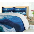 thumbnail image 5 of Ambesonne Ocean Duvet Cover Sets, Moonlight over Wavy Sea, 2-Queen, Navy White, 5 of 7