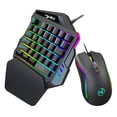 thumbnail image 2 of Combinación de para juegos RGB y ratón retroiluminado con , sola mano con cable USB con soporte para Reposabrazos de A869 + A869 Hugo Combo de teclado y mouse, 2 of 10