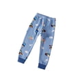 thumbnail image 1 of Pantalones cálidos para niños, calzoncillos largos de invierno gruesos, pantalones transpirables para el hogar, pijamas de ropa interior Prendas para la parte inferior del cuerpo Azul claro 100cm Sonducket AP013569-01, 1 of 6