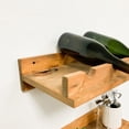 thumbnail image 7 of Rustic Luxe Tiered Wall Mounted Wine Rack and Stemware Holder Set, 7 of 7