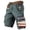 Gray, variant on Us 250th Anniversary Dual Flag Patch Cargo Shorts with Multiple Pockets and Relaxed Fit, Awesome For Memorial Day Gatherings Backyard Grills Army Green L