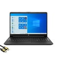 thumbnail image 1 of HP 15.6'' FHD Micro-Edge Slim Laptop, Intel Celeron N4020, 16GB DDR4 RAM, 256GB SSD, USB-C, HDMI, RJ-45, Wi-Fi, Webcam, Fast Charge, SD Reader, Mytrix HDMI Cable, Win 10 HP 15-dw1001wm, 1 of 2