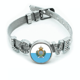 thumbnail image 1 of País bandera nacional de San Marino de Europa Pulsera pulsera pulsera de cristal amor pulsera ajustable, 1 of 2