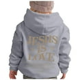 thumbnail image 3 of Hoodies for Women Cute Clothes for Girls Children's Printed Round Neck Long Sleeved Sweatshirt Hooded Sweatshirt, 3 of 9