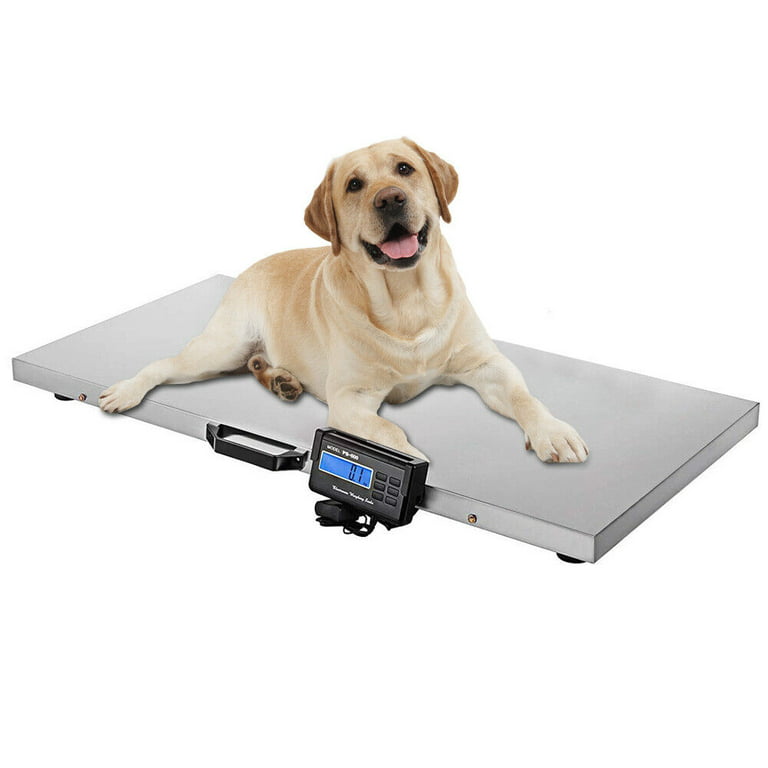 Miumaeov Postal Scale Pet Scale Dog Scales for Large Breed Shipping Scale  for Packages Digital Livestock Scale Stainless Steel Platform Electronic