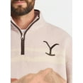 thumbnail image 4 of Yellowstone Men's & Big Men's Faux Shearling Quarter-Zip Jacket, Sizes S-3XL, 4 of 5