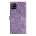 thumbnail image 2 of Compatible with Samsung Galaxy A22 4G Embossed Butterfly Case with Wallet and Kickstand Cover, 2 of 5