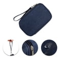 thumbnail image 3 of Organizador Electrónico Único de Bargains, Doble Capa, Bolsa Portátil Impermeable para Cables, Color Azul, 7.48"x4.72"x1.38", 3 of 6
