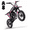 Pink, variant on QEASET Mini Gas Powered Ride-On Motorcycle, 39CC 4-Stroke Engine with Disc Brakes, 20 MPH Top Speed, 6.3" Ground Clearance, Supports Up to 165 lbs, Minimal Assembly, Blue
