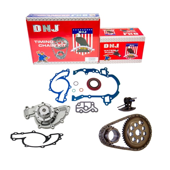 DNJ TK3143WP Timing Chain Kit with Water Pump Fits Cars & Trucks 1995 Buick 3.8L V6 OHV 12V