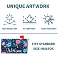 thumbnail image 5 of Spring Summer Flowers Mailbox Covers Magnetic Welcome Mailbox Cover Floral Magnetic Mailbox Cover Mailbox Wraps Standard Size 21" X 25.5" Holiday Garden Mailboxs Decorations for Outside, 5 of 6