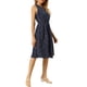 thumbnail image 4 of INSPIRE CHIC Vestidos Midi Florales para Mujeres Vestido Casual de Verano para Invitadas de Boda Sin Mangas M Azul Oscuro, 4 of 7
