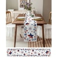 thumbnail image 3 of Independence Day Table Runner 90 Inches, Red Blue Patriotic Star Firework Bed Runner Dresser Scarves Tabletop for Indoor Outdoor Parties/Ceremony/Banquet, 13" x 90", 3 of 8