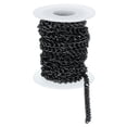 thumbnail image 1 of 16.4 Feet Aluminum Oval Link Chain, 7x5x1.3mm, Dark Grey, 1 of 6