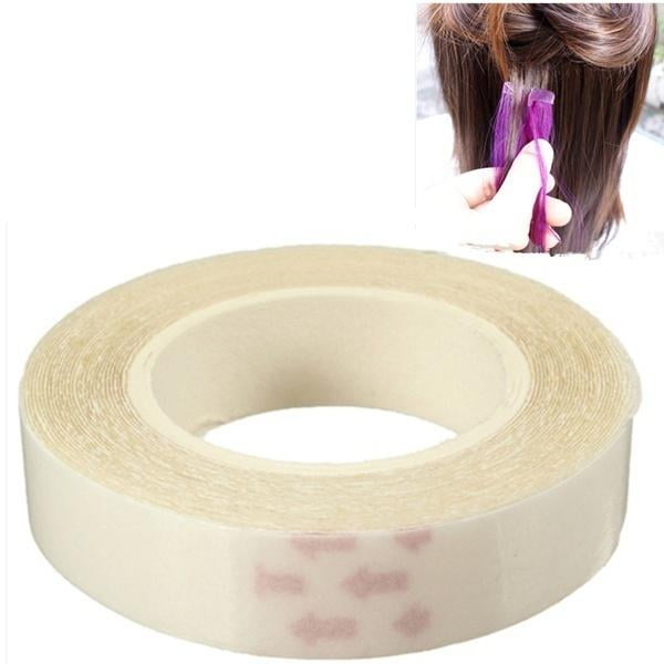 1 Roll Water Proof Double Sided Tape PU Hair Extension Human Wig Adhesive Glue Styling
