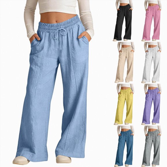 11-12 Years Teen Girls Teenager Casual Trousers Long Wide Leg Jogging Bottoms Kids Baggy Wide Leg Pants Jogger Trousers for Fall and Winter Black Sweatpants
