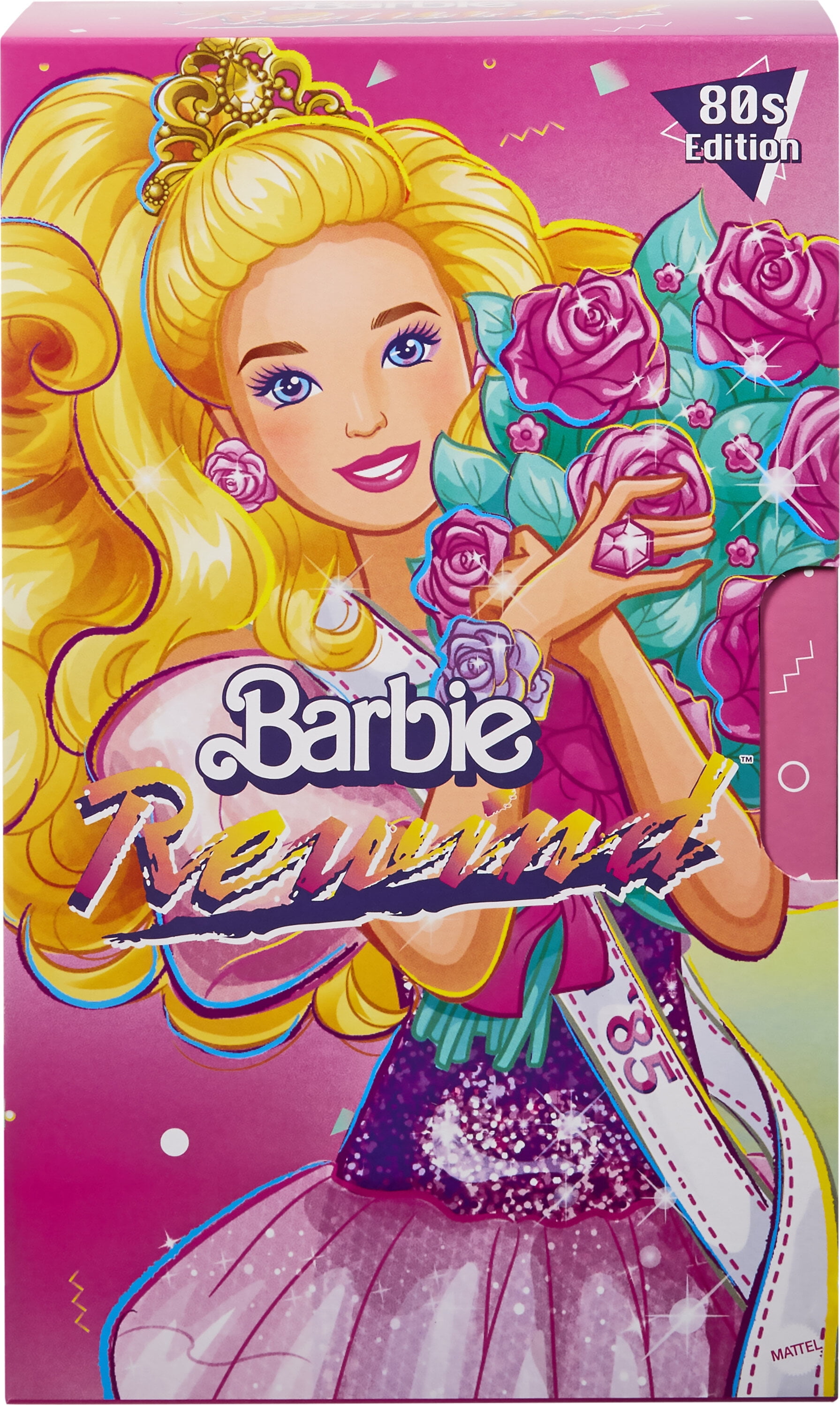 Barbie Rewind Collectible Doll with 1980s Prom Queen Outfit and Nostalgic Accessories