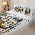 thumbnail image 3 of Erosebridal Watercolor Camping Zipper Full Size Comforter Sets with Fitted Sheet and 2 Pillowcases,Camper Dog Campfire Zipper Bedding Set For Boys,Polkadot Reversible,4 Pieces, 3 of 7