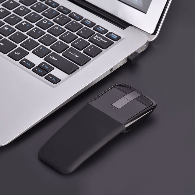 Mouse, Ergonomical Arc Mouse, Comfortable Foldable For Computer Notebook
