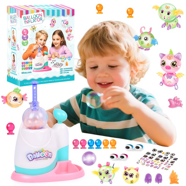 Kit de globos con forma de animal hecho tú mismo con bomba, manualidades para niños de 3 años o más