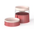 thumbnail image 1 of Tazones para Mascotas de Plástico, Alimentador de Mascotas Doble , Pequeño Perro Medio Gato Alimentación de Agua para Beber Bowls Holder F - Rosado Yinane Gatos Beber Cuencos, 1 of 8