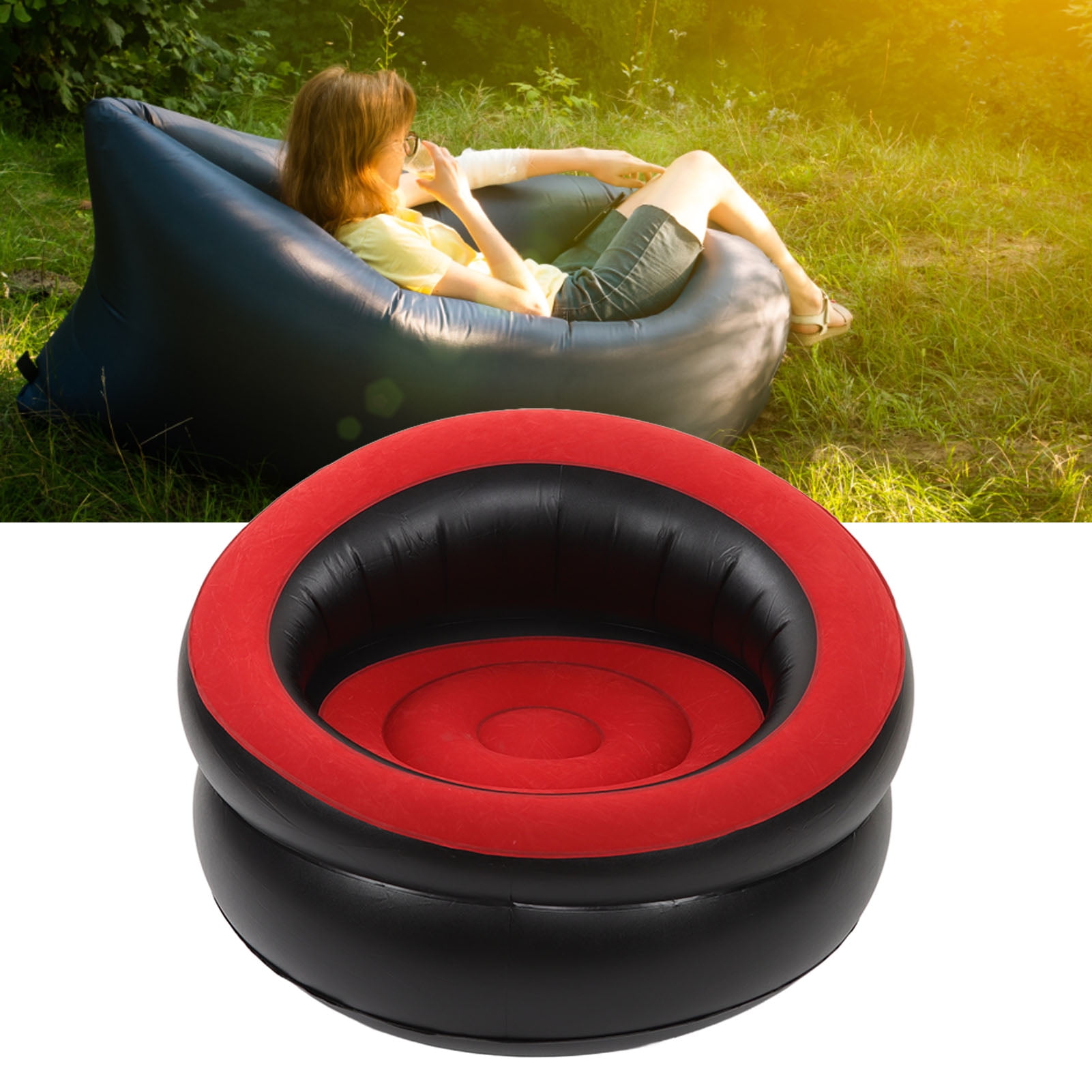 Inflatable Couch,Inflatable Couch Flocking Air Inflatable Chair