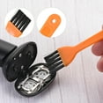 thumbnail image 2 of Uxcell Shaver Cleaning Brush Tools Orange with 4.5 Inch Plastic Handle, 4 Counts, 2 of 5