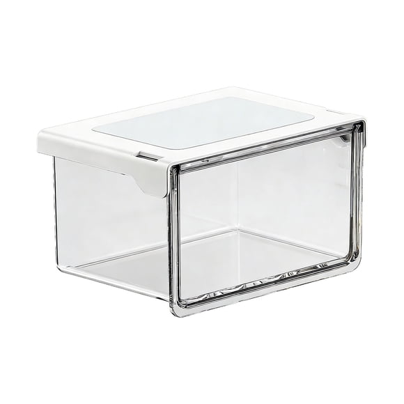 Boîte de Rangement Suspendue Transparente pour Salle de Bain, Rangement pour Petits Espaces, Organisateur en Plastique Style Tiroir pour Hommes Femmes, 8.5X10X10 cm
