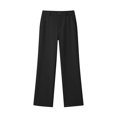 thumbnail image 4 of longantii Uniform Pants for Girls Casual Baggy Wide Leg Dress Pant with Pockets Back to School Outfit Size 6-14 Years, 4 of 8