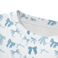 thumbnail image 5 of Pyjamas pour Enfants Filles Printemps Col Rond Manches Longues avec Pantalon Ensemble de Pyjamas 2 Pcs Vêtements de Maison Pyjama Bleu 2 Ans-3 Ans, 5 of 5