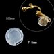 thumbnail image 1 of 100 Pcs Clear Earring Pads Silicone Comfort Earring Cushion For Clips On Earring----F--Product code 62065 F, 1 of 5