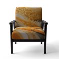 thumbnail image 4 of Designart "Harved Gold IV" Chaise d'Appoint Jaune Paysage Abstrait - Fauteuil Moderne pour Chambre, 4 of 7