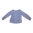thumbnail image 2 of Blusa George para Mujer con Cuello Redondo, Manga Larga Estampada Flores Azul Talla G, 2 of 4