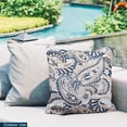thumbnail image 3 of Indoor Outdoor Waterproof Lumbar Pillows - Set of 2, 18''x18'' with Included Inserts - Stylish Comfort for Your Patio Furniture, Garden Chairs, or Indoor Déco, 3 of 4