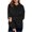 Black, variant on Long Hoodie for Women Winter Coats Zip Up Jackets Hooded Sweatshirts Hooded Sweatshirt Pleated Long Sleeved Casual Top Hooded Sweatshirt Fall Winter Warm Hoodies Coat Black,S