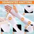 thumbnail image 5 of 14 Pairs Sun Protection Sleeves with Thumb Holes, Sport Arm Sleeves for Women and Men, Cooling Sleeves to Cover Arms, Compression Sleeve Shield Protector for Volleyball Golf Work Driving, 5 of 7