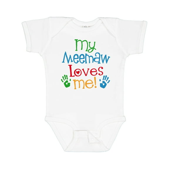 Inktastic Me Meemaw Loves Me Cute Boys or Girls Baby Bodysuit