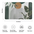 thumbnail image 3 of Green Boho Geometric and Plant Pattern (4) Bathroom Rugs Mat,Non Slip Microfiber Bathroom Rug,Rubber Backing,Soft Bathroom Mats for Bathroom Floor,Tub and Shower,20x32in(50x80cm), 3 of 5