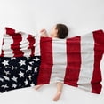 thumbnail image 5 of 4th of July Throw Blanket Patriotic Flannel Blanket USA Flag Red White Blue Party Decor Sofa Bed Travel 60x50in by Xuniizn, 5 of 6