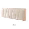 thumbnail image 4 of Cateissary Cubierta de cabecera de cama elástica multifuncional, mano de obra fina, decorativa y a prueba de polvo, fácil cuidado Decoración del hogar Beige, 4 of 6