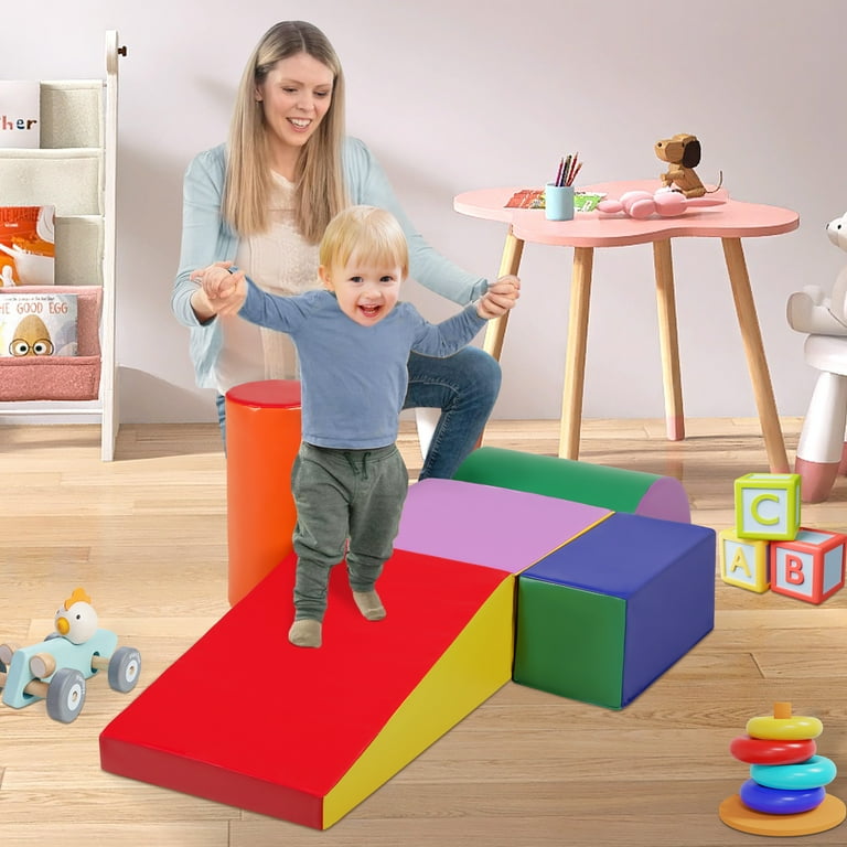 AILEEKISS Toddler Foam Climb Blocks, 5Pcs Indoor Baby