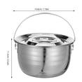 thumbnail image 2 of UPGRATOR 1Pack Flower Pattern Stock Pot Stainless Steel Durable Non-stick Camping Kitchenware, 2 of 8